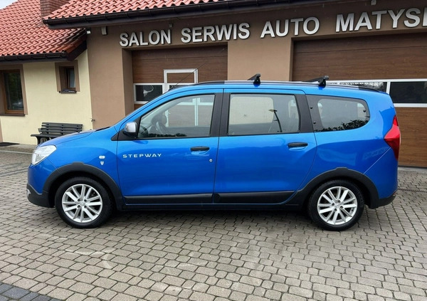 Dacia Lodgy cena 49900 przebieg: 125000, rok produkcji 2018 z Warta małe 232